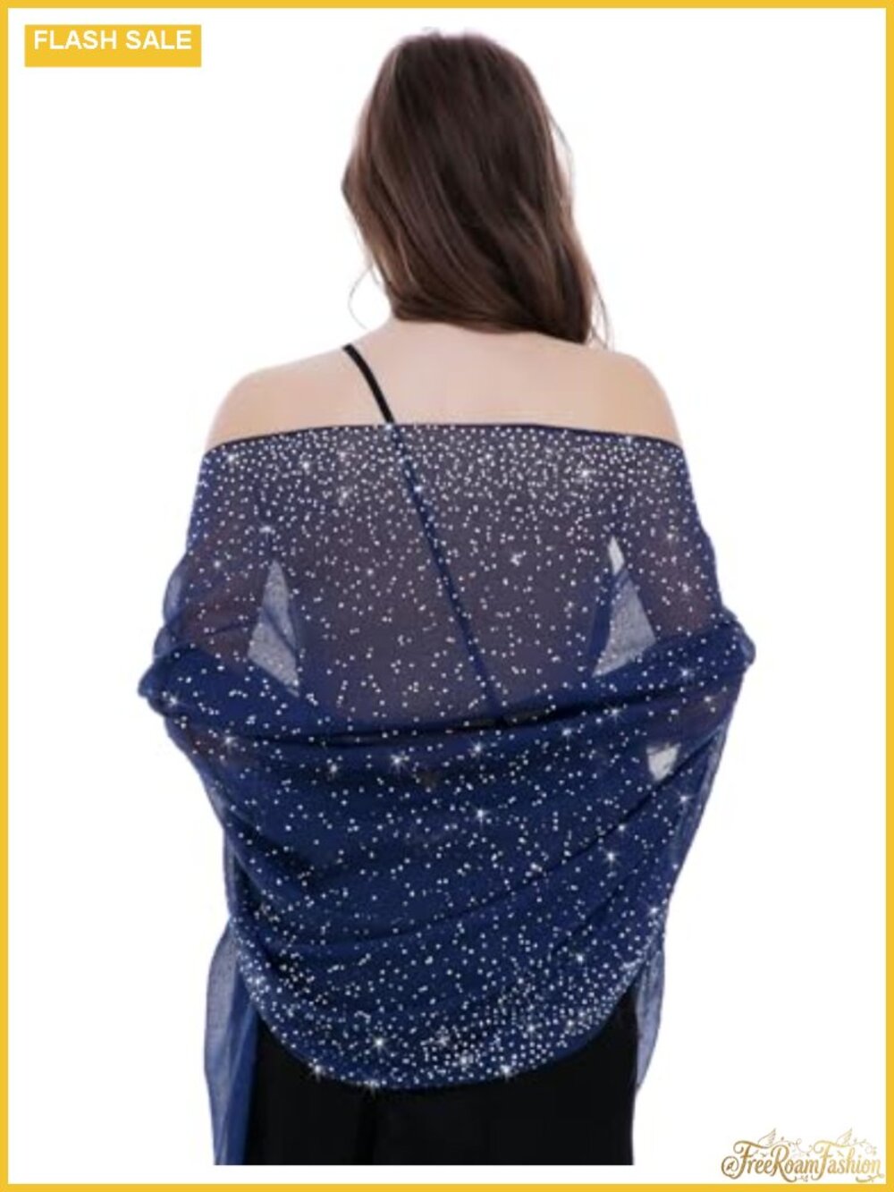 Starry Night Shawl Wrap Women's Evening Dress Shimmer Formal Scarf